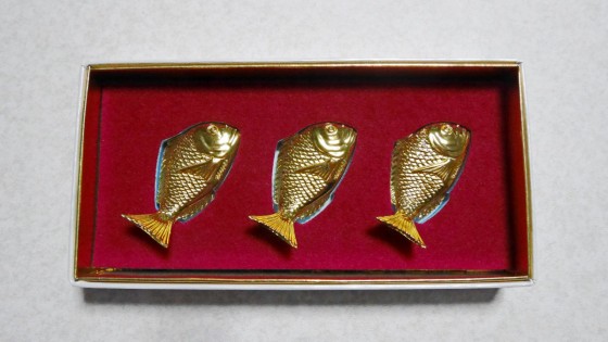 GP24K 豪華な箸置き箱入り5個 GP24K 箸置き箱入り5個 GP24K 箸置き箱入り5個 24k鯛金 箸置き 5個