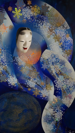 2024年の最後の「なごり雪」。雪女は名残雪と共に消えていくのである