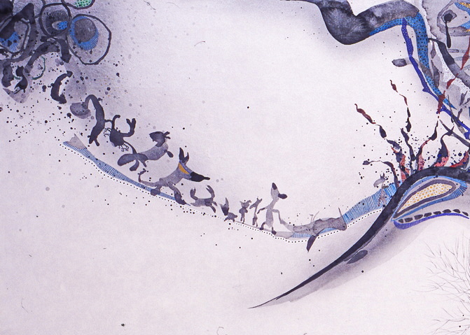 墨彩画「深い森」ーー命をぐくむところ – KEISUI ART STUDIO